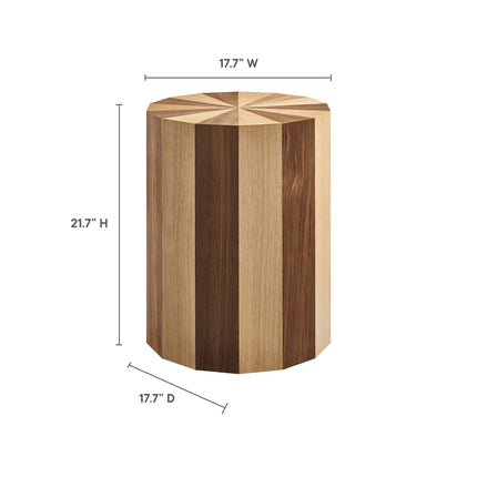 Modway EEI-6952 Twirl Two-Toned Wood Veneer Side Table Modway