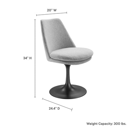 Modway EEI-6953 Lippa Swivel Dining Upholstered Side Chair Modway