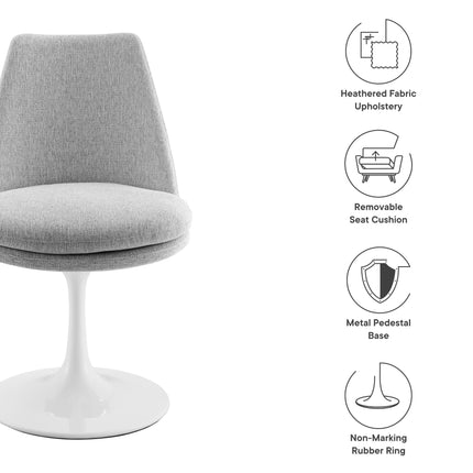 Modway EEI-6953 Lippa Swivel Dining Upholstered Side Chair Modway