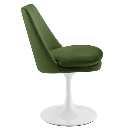 Modway EEI-6954 Lippa Swivel Dining Performance Velvet Side Chair Modway
