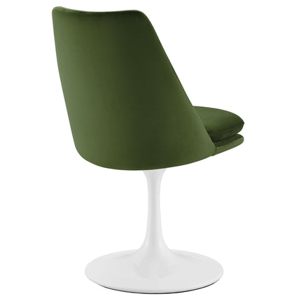 Modway EEI-6954 Lippa Swivel Dining Performance Velvet Side Chair Modway