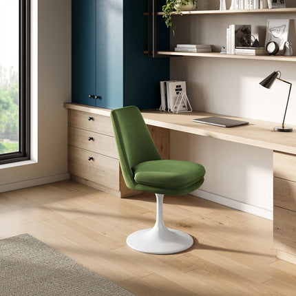 Modway EEI-6954 Lippa Swivel Dining Performance Velvet Side Chair Modway