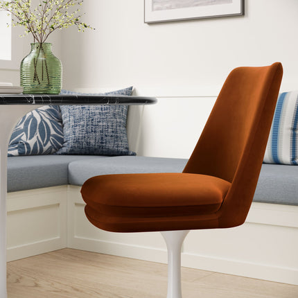 Modway EEI-6954 Lippa Swivel Dining Performance Velvet Side Chair Modway
