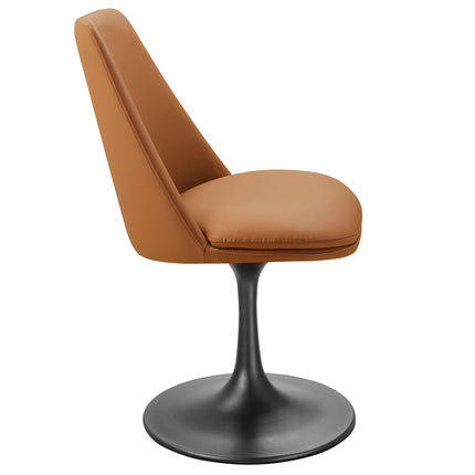 Modway EEI-6955 Lippa Swivel Dining Vegan Leather Side Chair Modway