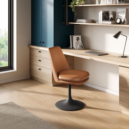 Modway EEI-6955 Lippa Swivel Dining Vegan Leather Side Chair Modway