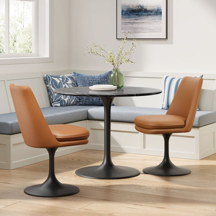 Modway EEI-6955 Lippa Swivel Dining Vegan Leather Side Chair Modway
