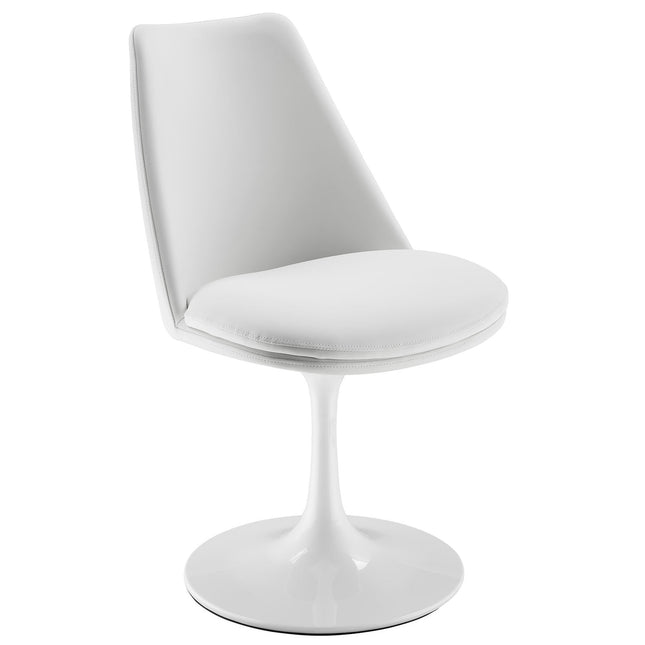 Modway EEI-6955 Lippa Swivel Dining Vegan Leather Side Chair Modway