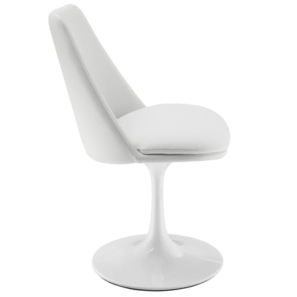 Modway EEI-6955 Lippa Swivel Dining Vegan Leather Side Chair Modway