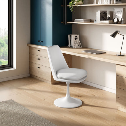 Modway EEI-6955 Lippa Swivel Dining Vegan Leather Side Chair Modway