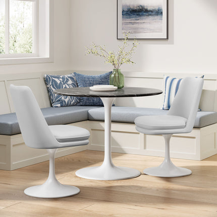 Modway EEI-6955 Lippa Swivel Dining Vegan Leather Side Chair Modway
