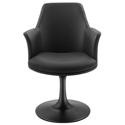 Modway EEI-6958 Lippa Swivel Dining Vegan Leather Armchair Modway