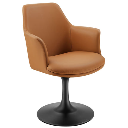 Modway EEI-6958 Lippa Swivel Dining Vegan Leather Armchair Modway