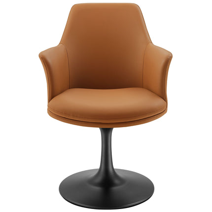 Modway EEI-6958 Lippa Swivel Dining Vegan Leather Armchair Modway