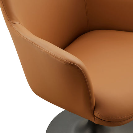 Modway EEI-6958 Lippa Swivel Dining Vegan Leather Armchair Modway