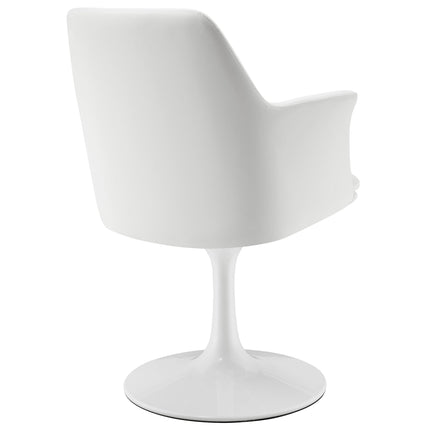 Modway EEI-6958 Lippa Swivel Dining Vegan Leather Armchair Modway