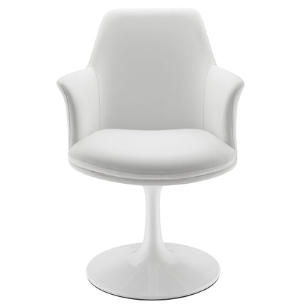 Modway EEI-6958 Lippa Swivel Dining Vegan Leather Armchair Modway