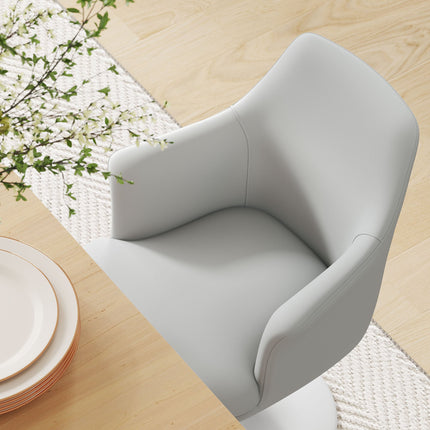 Modway EEI-6958 Lippa Swivel Dining Vegan Leather Armchair Modway
