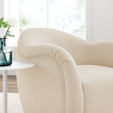 Modway EEI-6959 Compose Performance Velvet Swivel Armchair Modway