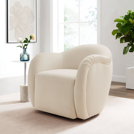 Modway EEI-6959 Compose Performance Velvet Swivel Armchair Modway