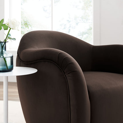 Modway EEI-6959 Compose Performance Velvet Swivel Armchair Modway