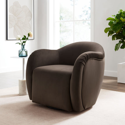 Modway EEI-6959 Compose Performance Velvet Swivel Armchair Modway