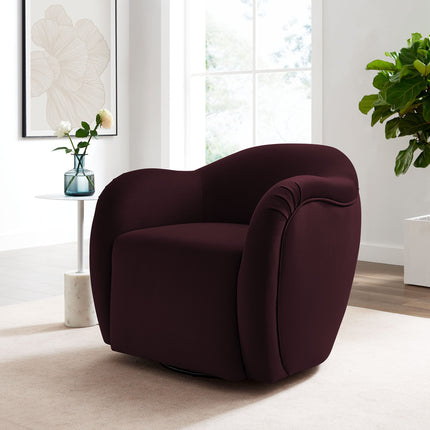 Modway EEI-6959 Compose Performance Velvet Swivel Armchair Modway