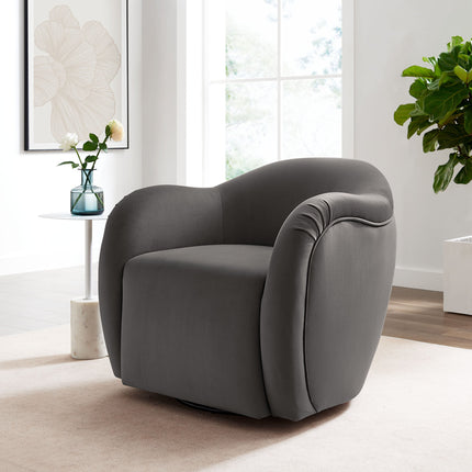 Modway EEI-6959 Compose Performance Velvet Swivel Armchair Modway