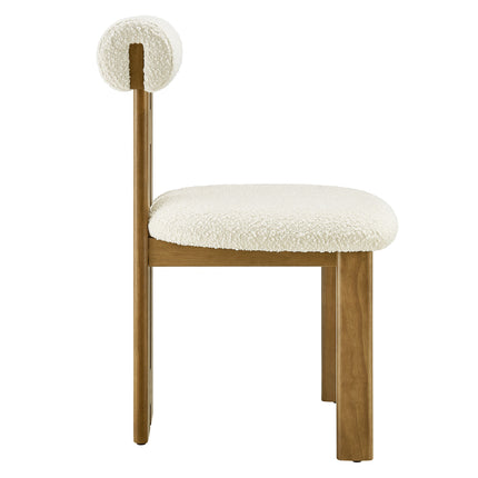 Modway EEI-6960 Torian Boucle Fabric Dining Chair Set of 2 - Plaza Home Decor
