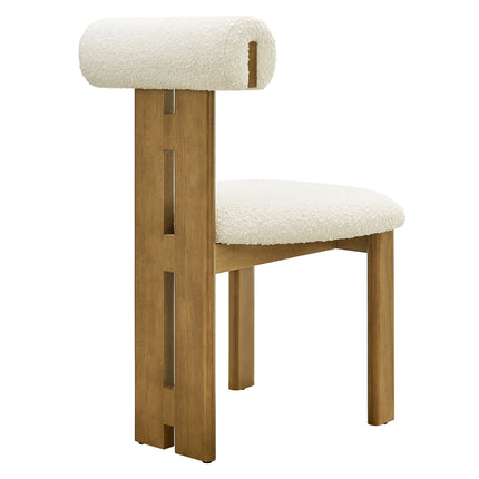 Modway EEI-6960 Torian Boucle Fabric Dining Chair Set of 2 - Plaza Home Decor