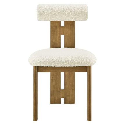 Modway EEI-6960 Torian Boucle Fabric Dining Chair Set of 2 - Plaza Home Decor
