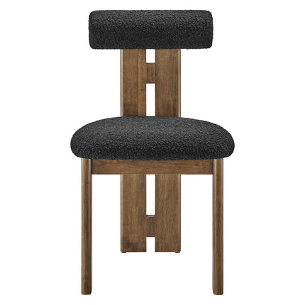 Modway EEI-6960 Torian Boucle Fabric Dining Chair Set of 2 - Plaza Home Decor