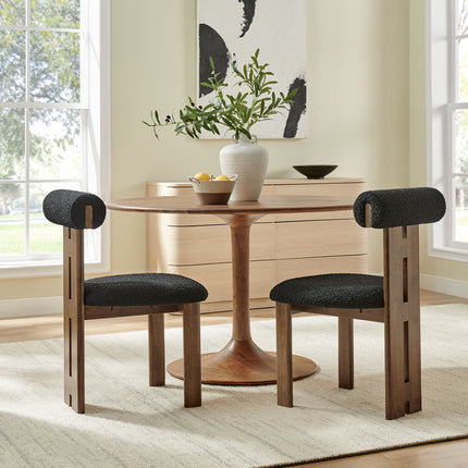 Modway EEI-6960 Torian Boucle Fabric Dining Chair Set of 2 - Plaza Home Decor