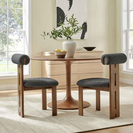 Modway EEI-6960 Torian Boucle Fabric Dining Chair Set of 2 - Plaza Home Decor
