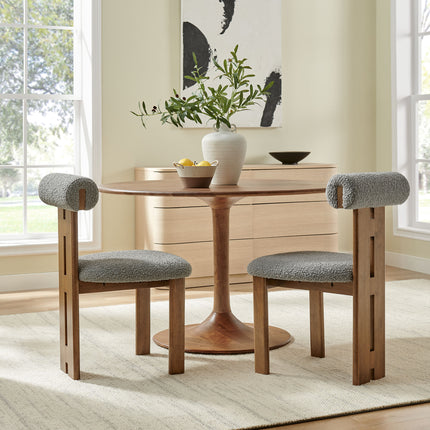 Modway EEI-6960 Torian Boucle Fabric Dining Chair Set of 2 - Plaza Home Decor
