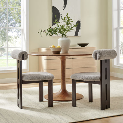 Modway EEI-6960 Torian Boucle Fabric Dining Chair Set of 2 - Plaza Home Decor