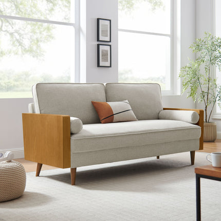 Modway EEI-6961 Kellan Heathered Fabric Upholstered Sofa Modway