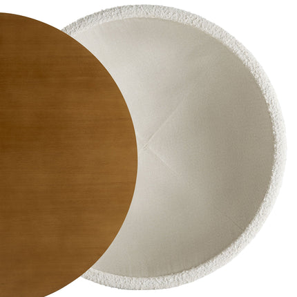 Modway EEI-6964 Tridome Round Boucle Upholstered Storage Coffee Table Modway