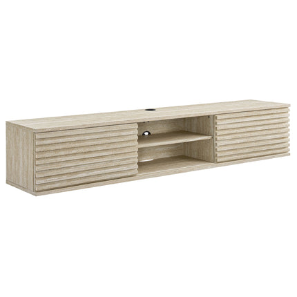 Modway EEI-6965 Render 70" Faux Travertine Wall-Mount Media Console TV Stand Modway