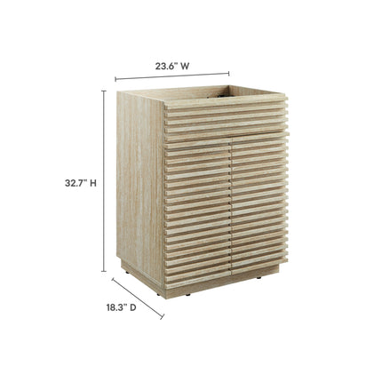 Modway EEI-6967 Render 24" Faux Travertine Bathroom Vanity Cabinet (Sink Not Included) Modway