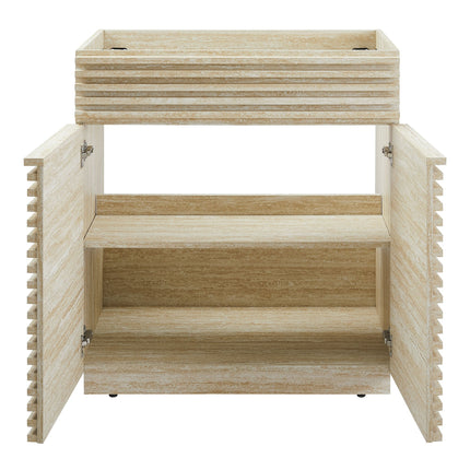 Modway EEI-6968 Render 30" Faux Travertine Bathroom Vanity Cabinet (Sink Not Included) Modway