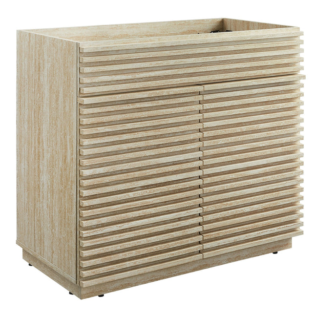 Modway EEI-6969 Render 36" Faux Travertine Bathroom Vanity Cabinet (Sink Not Included) Modway
