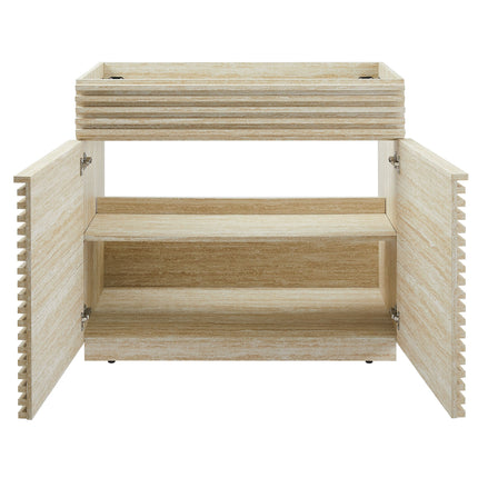 Modway EEI-6969 Render 36" Faux Travertine Bathroom Vanity Cabinet (Sink Not Included) Modway