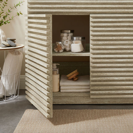 Modway EEI-6969 Render 36" Faux Travertine Bathroom Vanity Cabinet (Sink Not Included) Modway