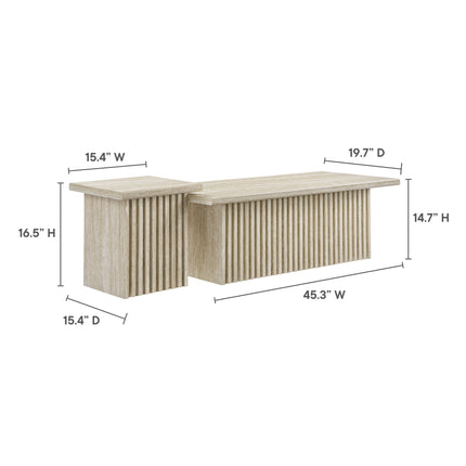 Modway EEI-6970 Render Nesting Coffee Tables Set of 2 Modway