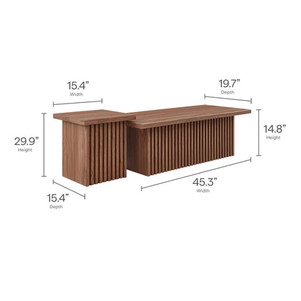 Modway EEI-6970 Render Nesting Coffee Tables Set of 2 Modway