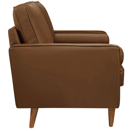 Modway EEI-6972 Valour Tufted Vegan Leather Loveseat Modway
