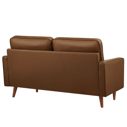 Modway EEI-6972 Valour Tufted Vegan Leather Loveseat Modway