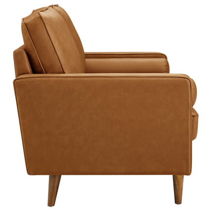 Modway EEI-6972 Valour Tufted Vegan Leather Loveseat Modway