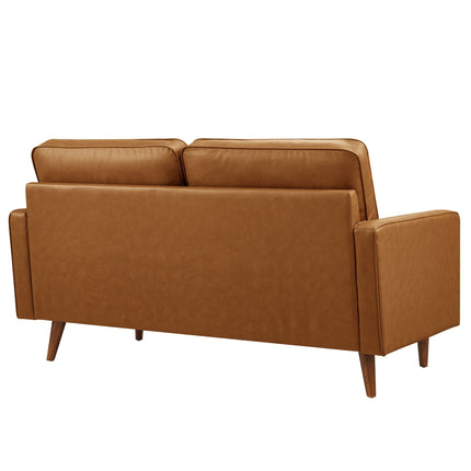 Modway EEI-6972 Valour Tufted Vegan Leather Loveseat Modway