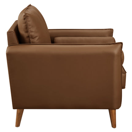 Modway EEI-6973 Revive Upholstered Vegan Leather Accent Armchair Modway